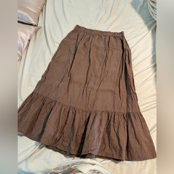 linenia Dresses & Skirts - Brown linen skirt
